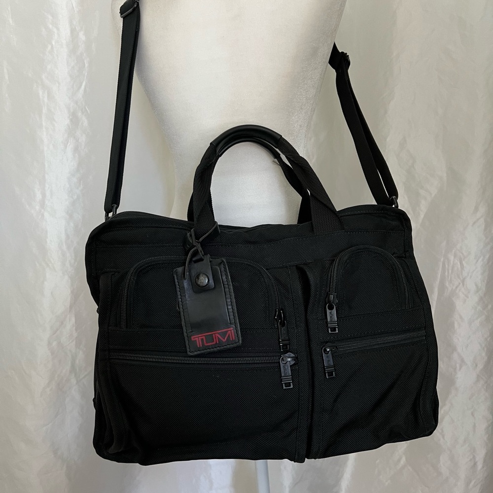 Tumi Alpha Expandable Organizer Laptop Briefcase